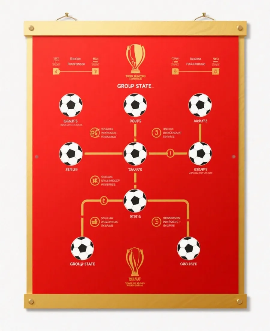 世界杯新手指南赛制规则与分组解析示意图